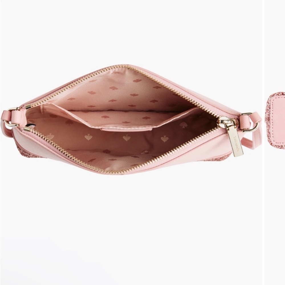 NWT Kate Spade Pink Glitter Crossbody Bag - Picture 5 of 6